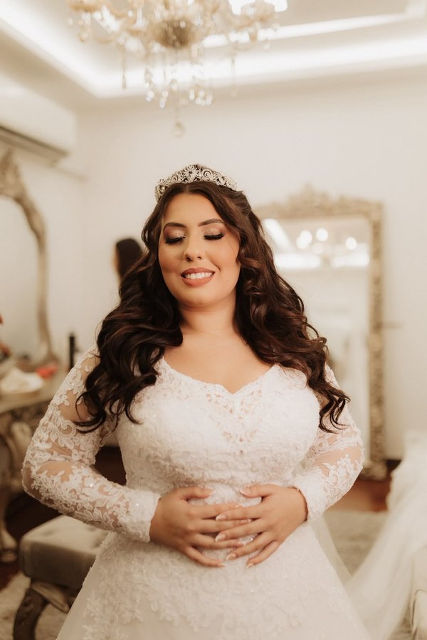 Noiva pronta no studio